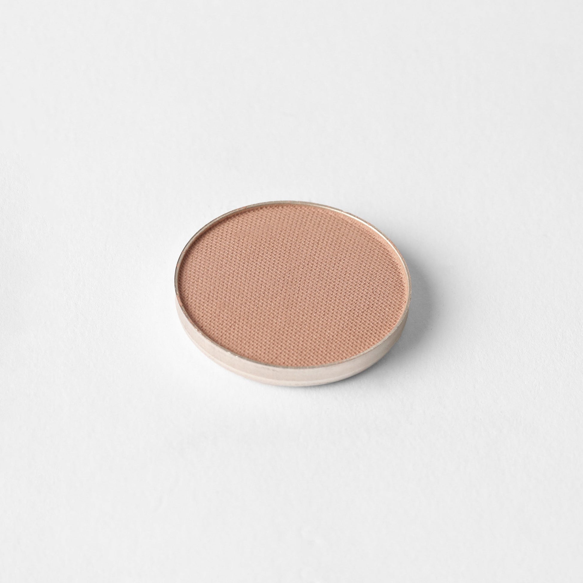 Matte pressed eyeshadow pan, warm rose-brown