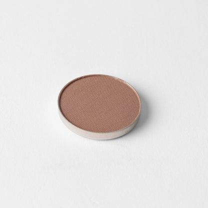 Matte pressed eyeshadow pan, medium brown matte