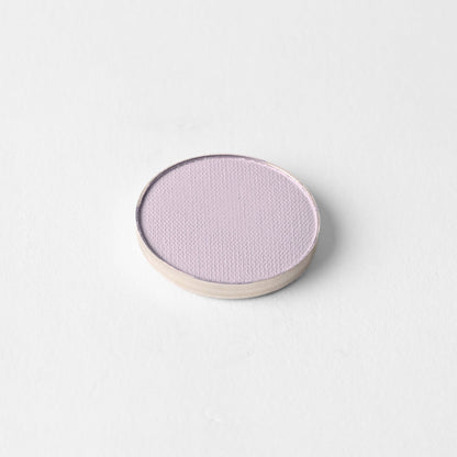 Matte pressed eyeshadow pan, soft lilac matte