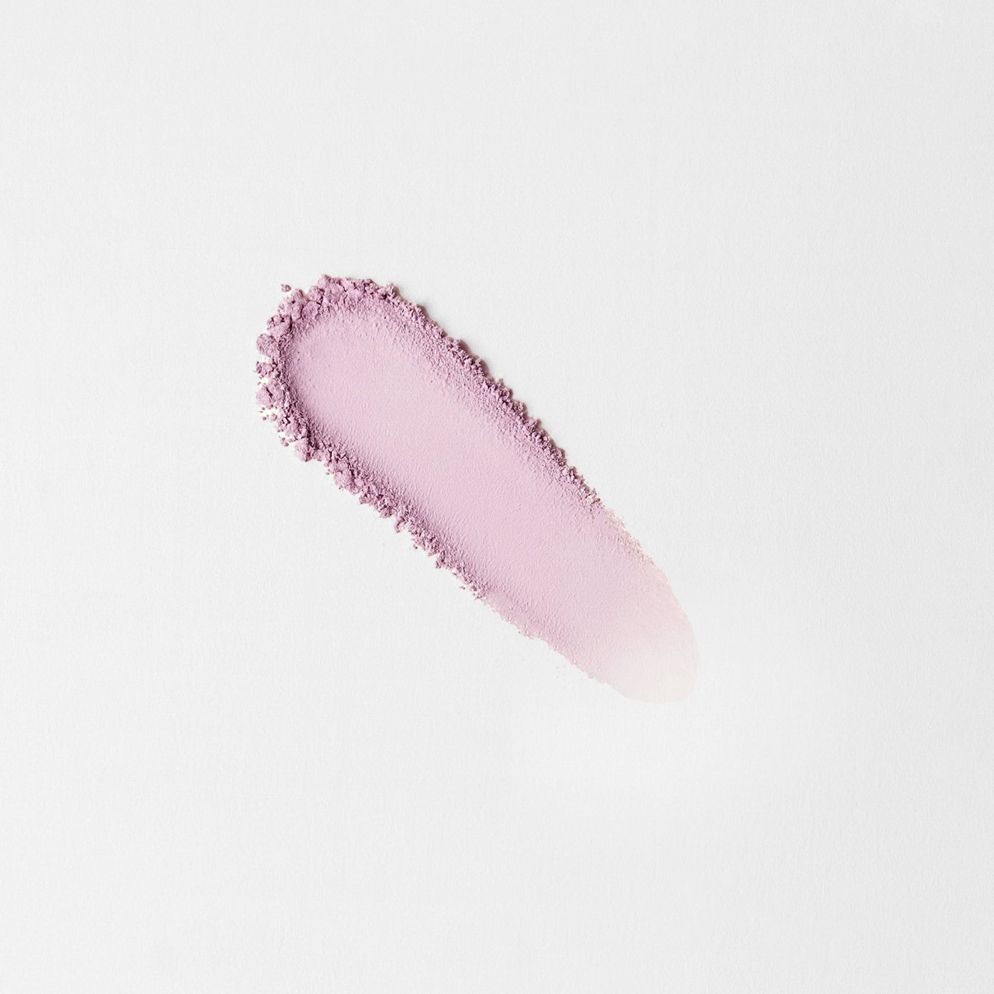 Matte pressed eyeshadow swatch, dusty pink-purple matte stripe