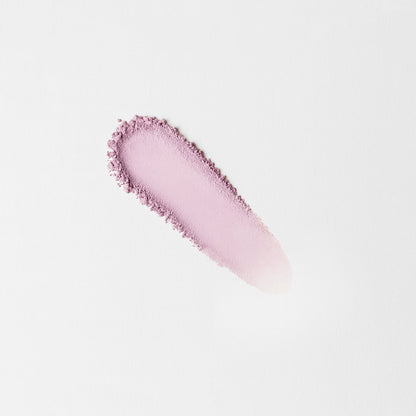 Matte pressed eyeshadow swatch, dusty pink-purple matte stripe