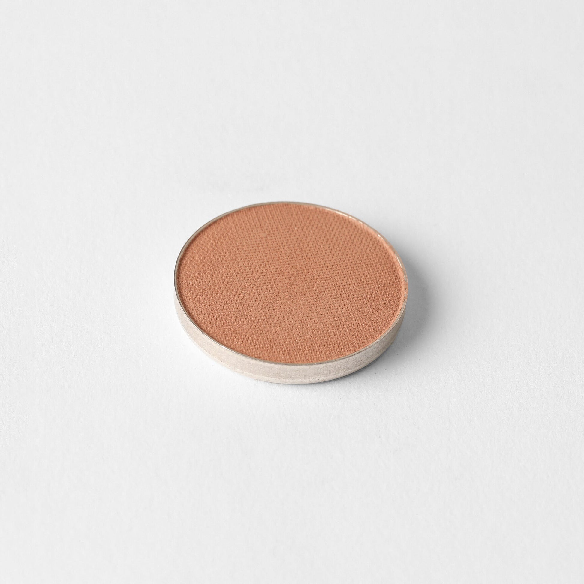 Matte pressed eyeshadow pan, warm rose-brown