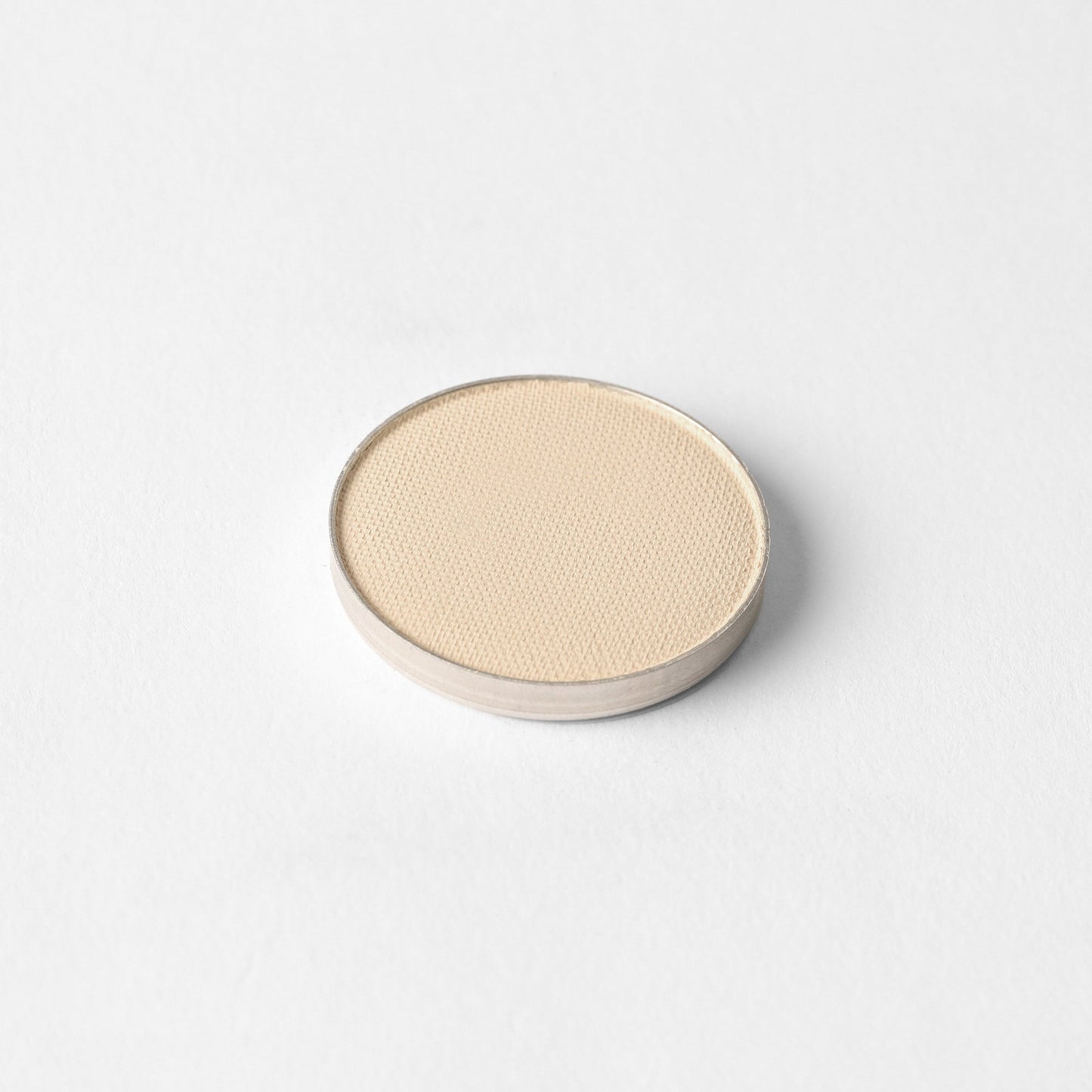 Matte pressed eyeshadow pan, pale beige matte