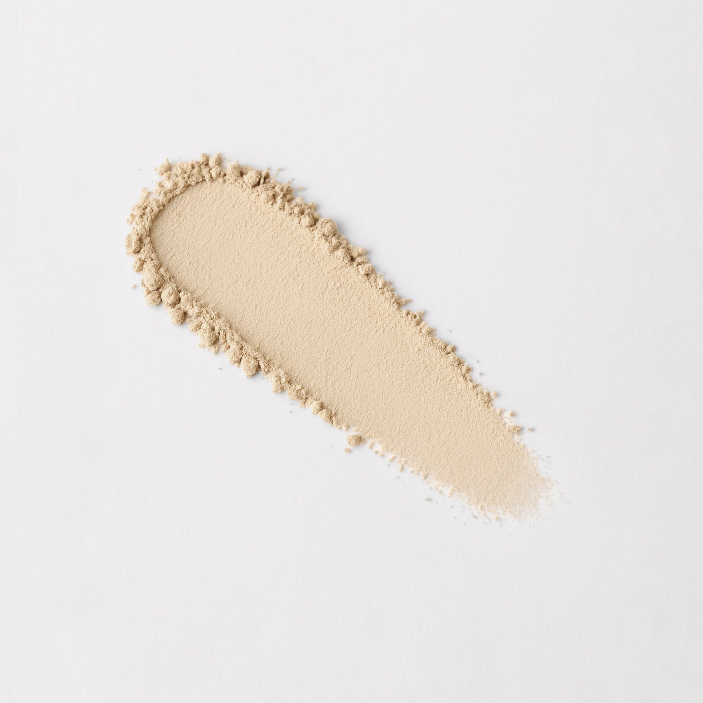 Matte pressed eyeshadow swatch, pale beige matte stripe