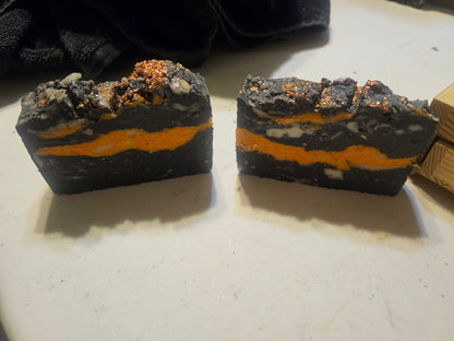 IRON SLAG: Heavy-Duty Industrial Grit Soap | Activated Charcoal & Dead Sea Mud