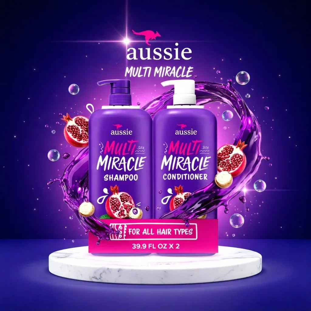 Aussie Multi Miracle Shampoo & Conditioner, 39.9 fl. oz., 2 pk.