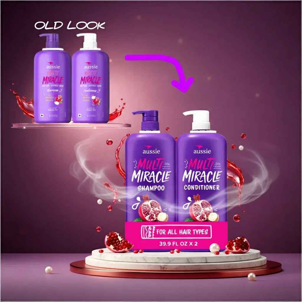 Aussie Multi Miracle Shampoo & Conditioner, 39.9 fl. oz., 2 pk.