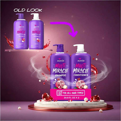 Aussie Multi Miracle Shampoo & Conditioner, 39.9 fl. oz., 2 pk.