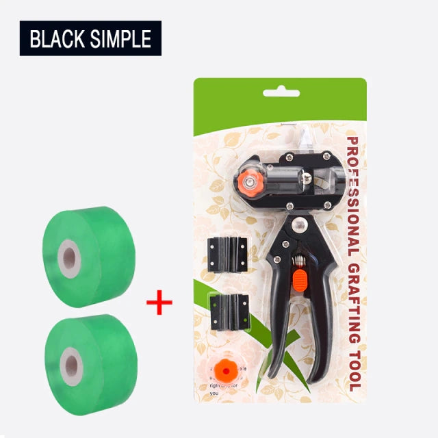 Grafting pruning shear tool blister pack with two green tape rolls included