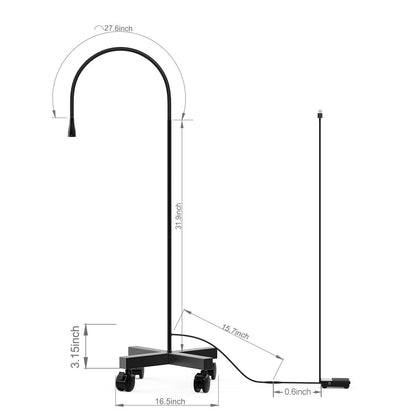 Shape Tactics 5W Adjustable UV LED Gooseneck Lamp