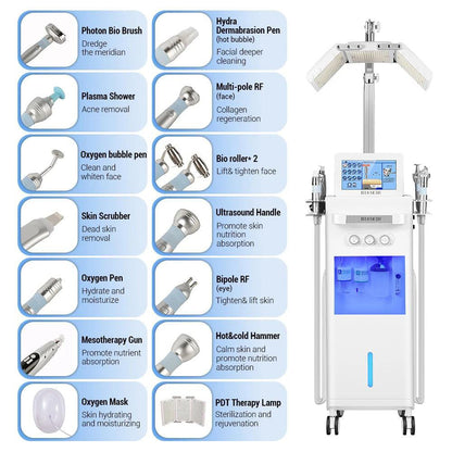 Shape Tactics 14-in-1 Hydro Dermabrasion and LED Light Therapy System