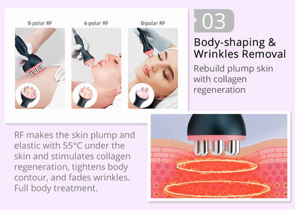 Shape Tactics 6-in-1 Cavitation RF Vacuum Lipo Laser Contouring System