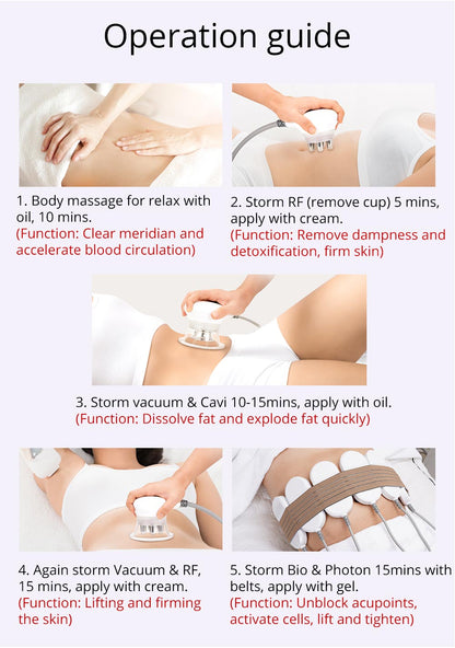 Shape Tactics Cavstorm 40K Cavitation 3.0 with Microcurrent RF System