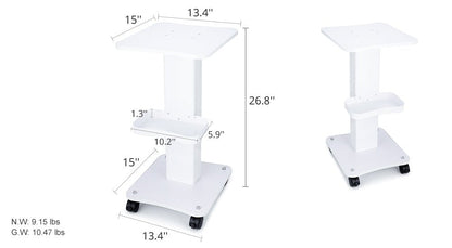 Shape Tactics Rolling Trolley Cart: Storage Equipment and Machine Organizer Stand