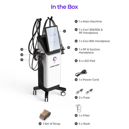 Aristorm 4-in-1 S-Shape Cavitation RF System