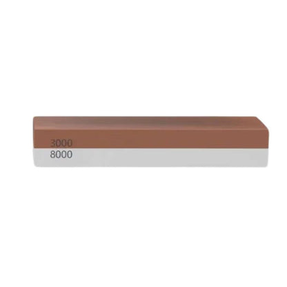 Single sharpening stone with 3000/8000 grit on a light backing