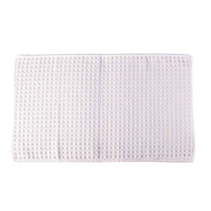 Shave towel sheet, light pink waffle-knit textured fabric