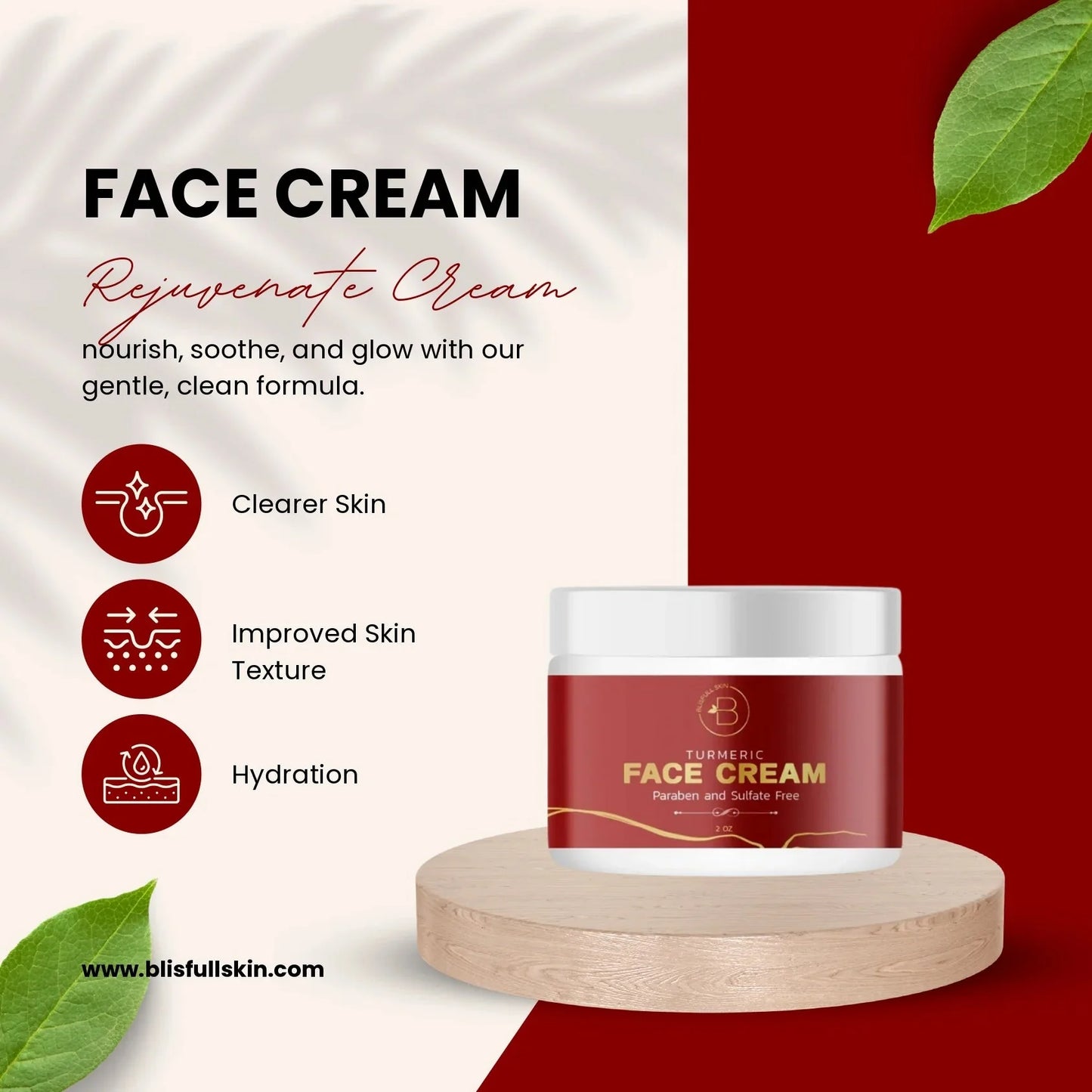 Turmeric Face Cream for Hydrated Skin