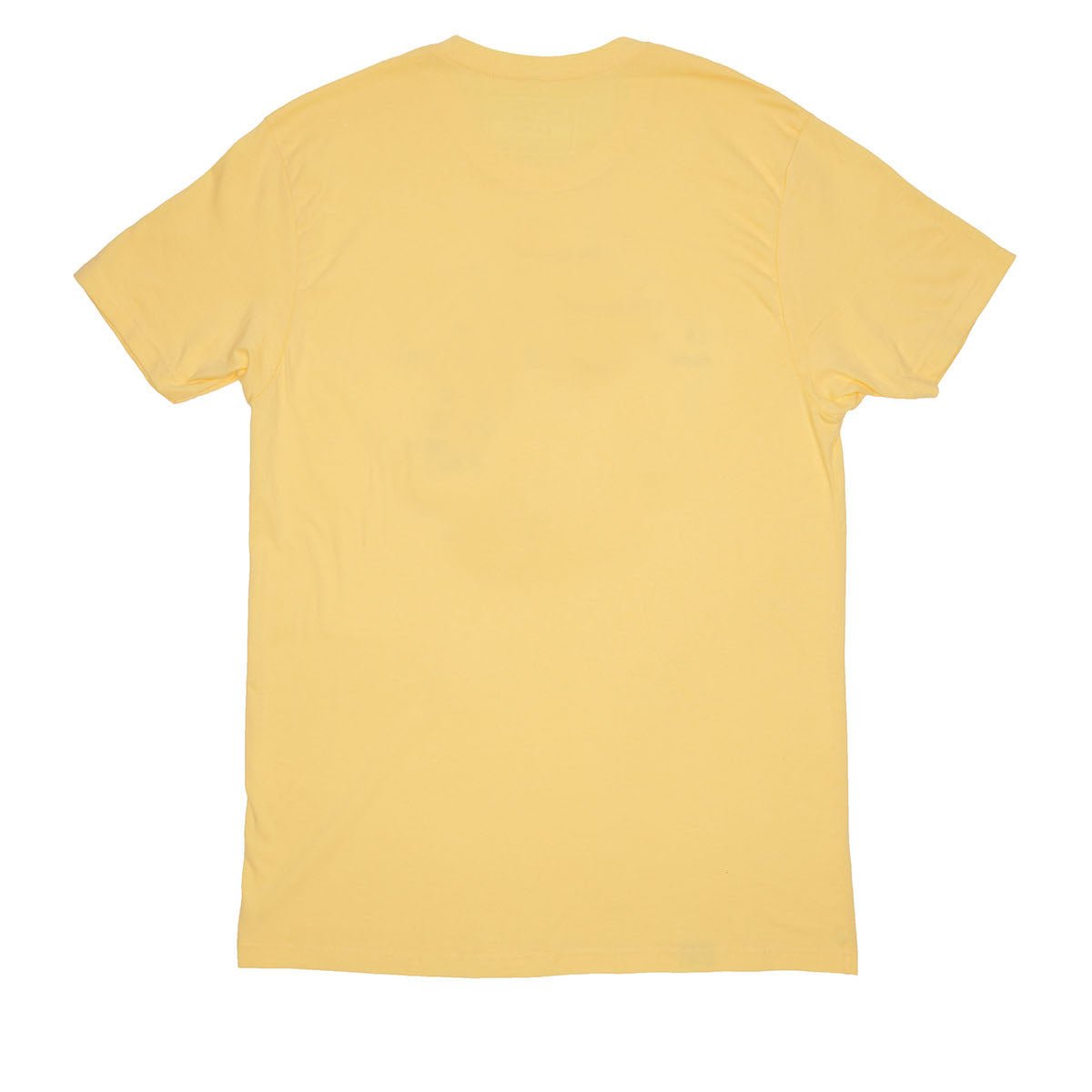 Yellow Skyline Club T-shirt back view, plain
