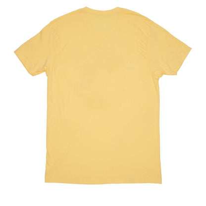 Yellow Skyline Club T-shirt back view, plain
