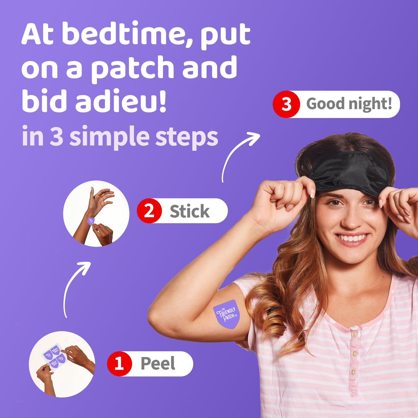 Snooze Sleep Patches: Melatonin, Ashwagandha & Magnesium - 28 Patches - Renee Lane Company