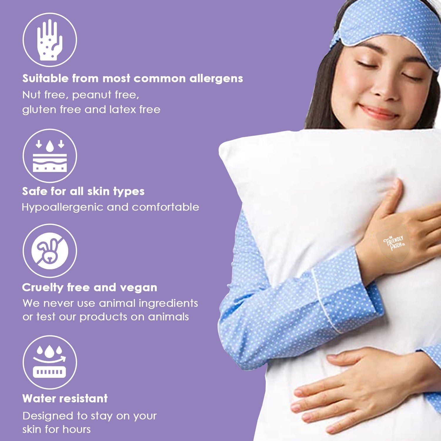 Snooze Melatonin Sleep Patches: Ashwagandha, Magnesium BHB, Valerian root Travel 8 Pack - Renee Lane Company