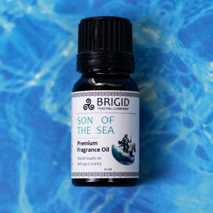 BRIGID premium fragrance oil bottle labeled SON OF THE SEA