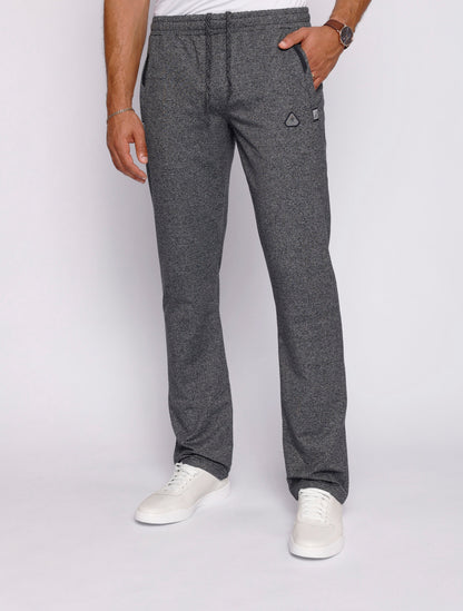 Men's athletic sweatpants, straight leg, dark heather grey, elastic waist and side pockets