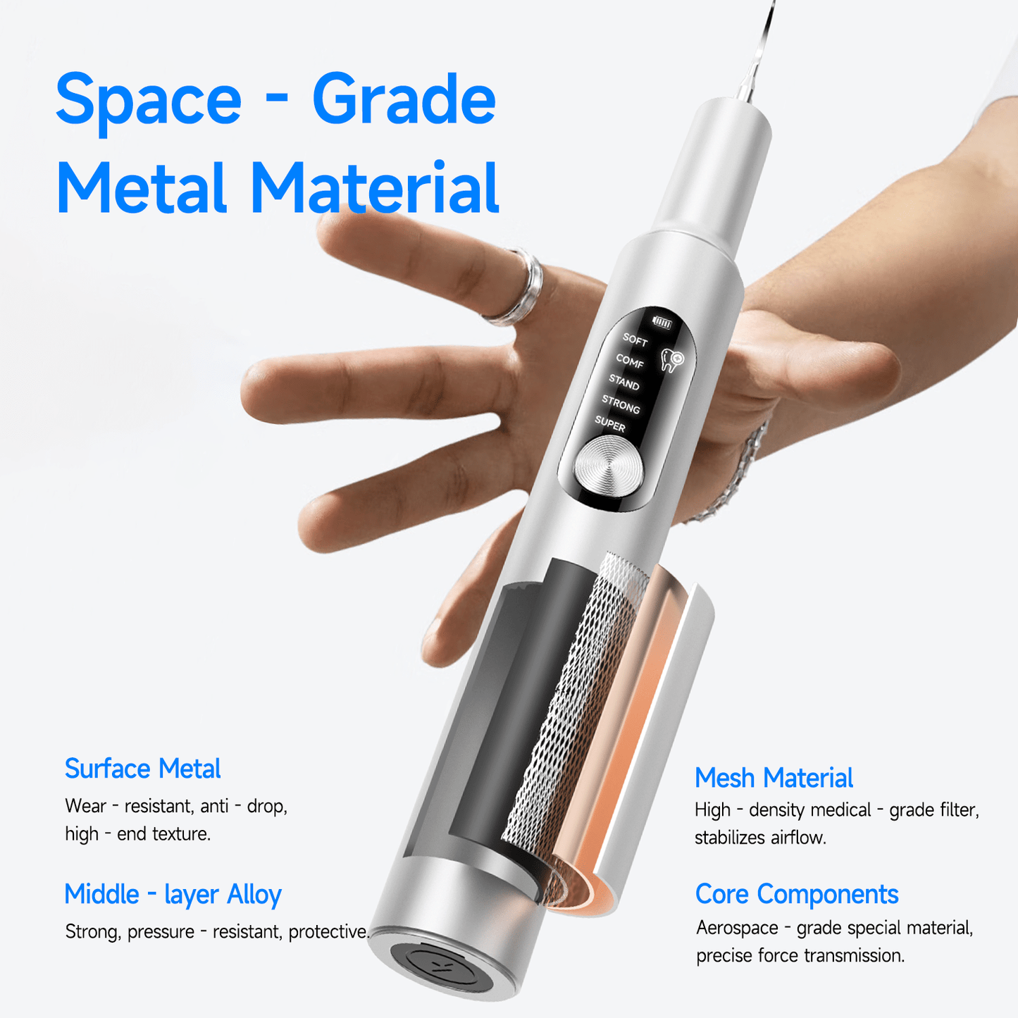 T11 Ultrasonic Teeth Cleaner for Plaque & Tartar Removal