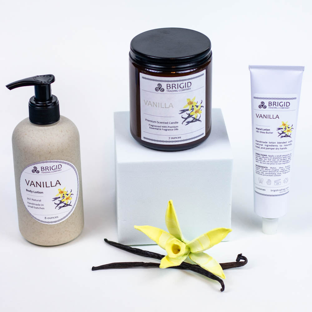 Body lotion set with pump bottle, jar, and squeeze tube