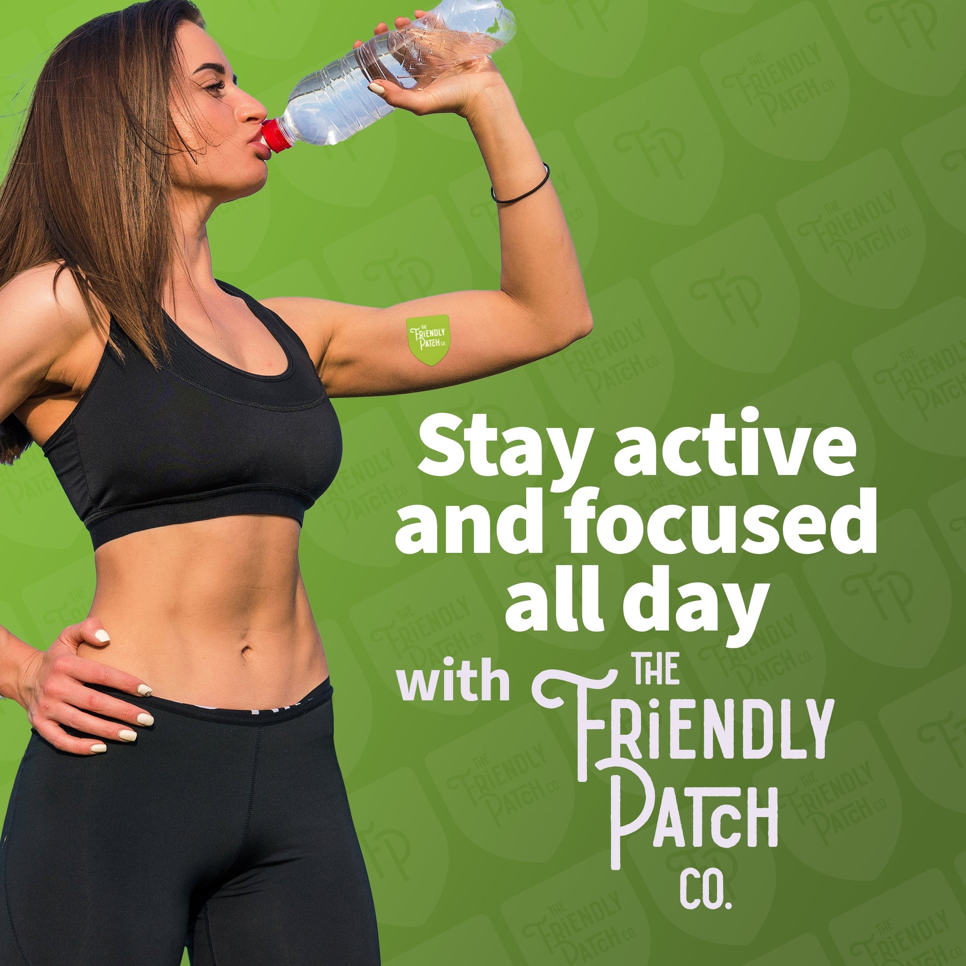 Boost Energy Patches: Caffeine, Guarana Green Tea Transdermal Energy - 28 Pack - Renee Lane Company