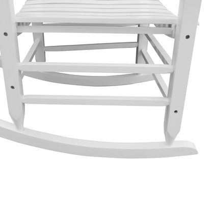 wooden porch rocker chair WHITE - Renee Lane Company