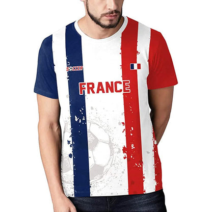 France soccer jersey with 'FRANCE' text and soccer ball graphic on the front