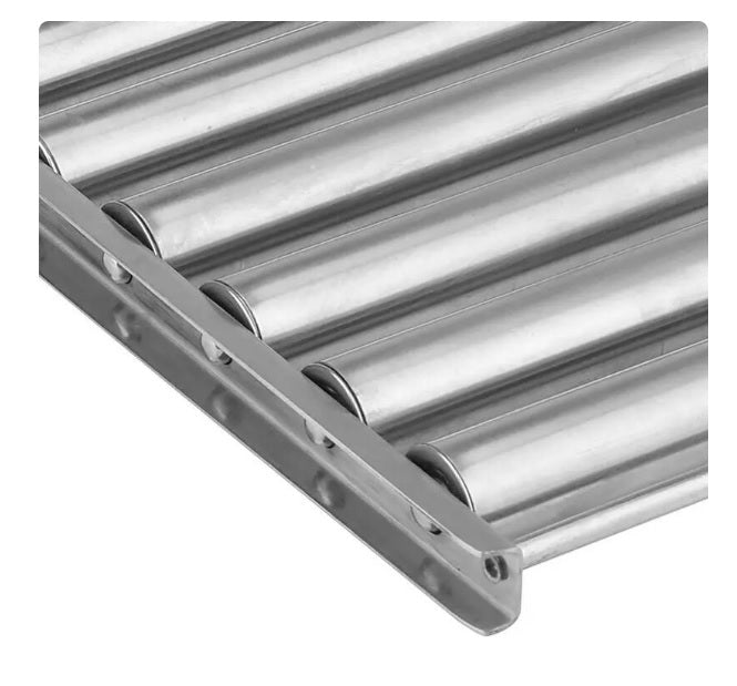Stainless steel roller drum with parallel bars and rotating slots
