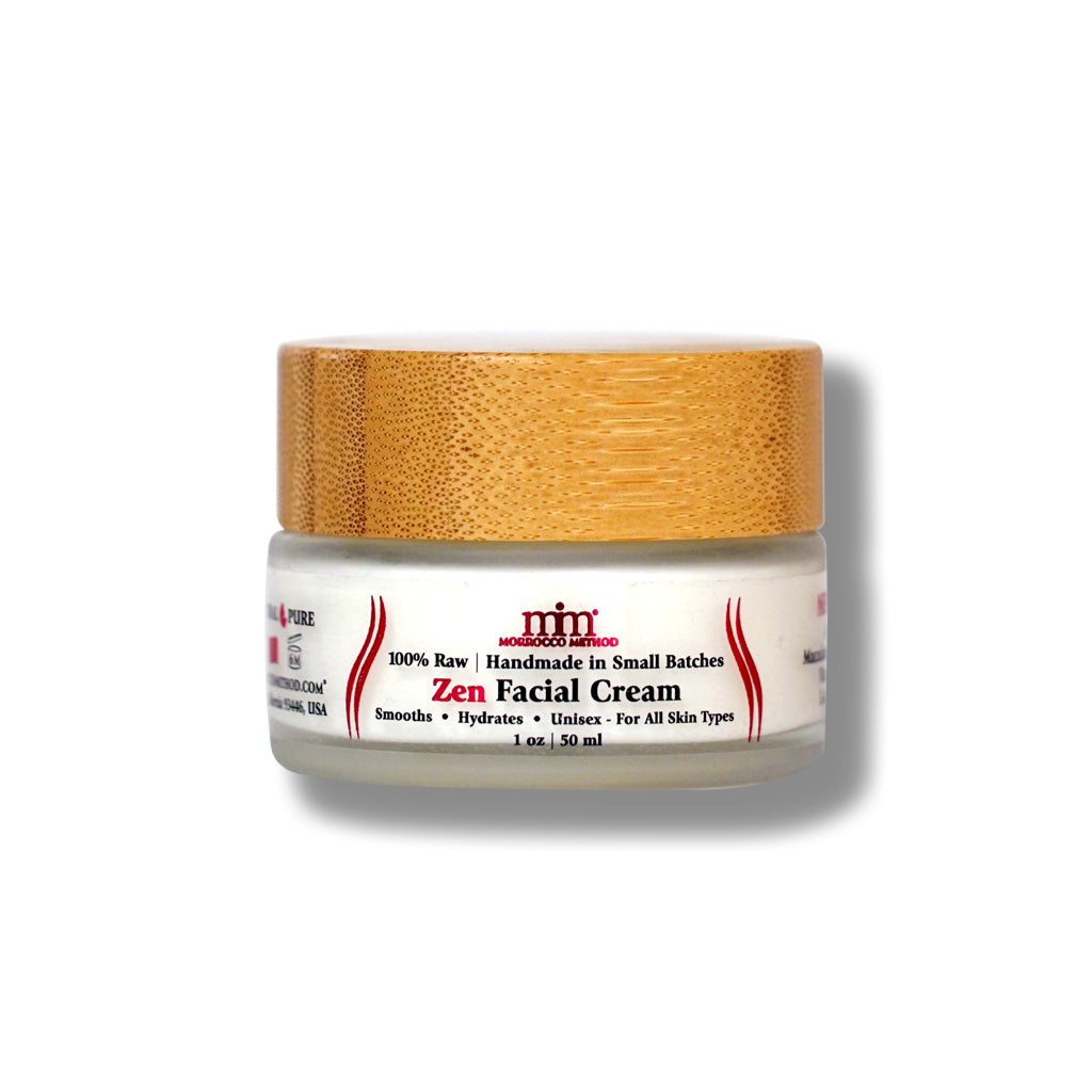 Nini facial cream jar with tan lid and white label, 2.0 fl oz