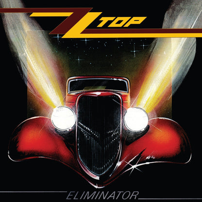 Album cover art with ZZ Top logo, red car grille, and yellow energy rays